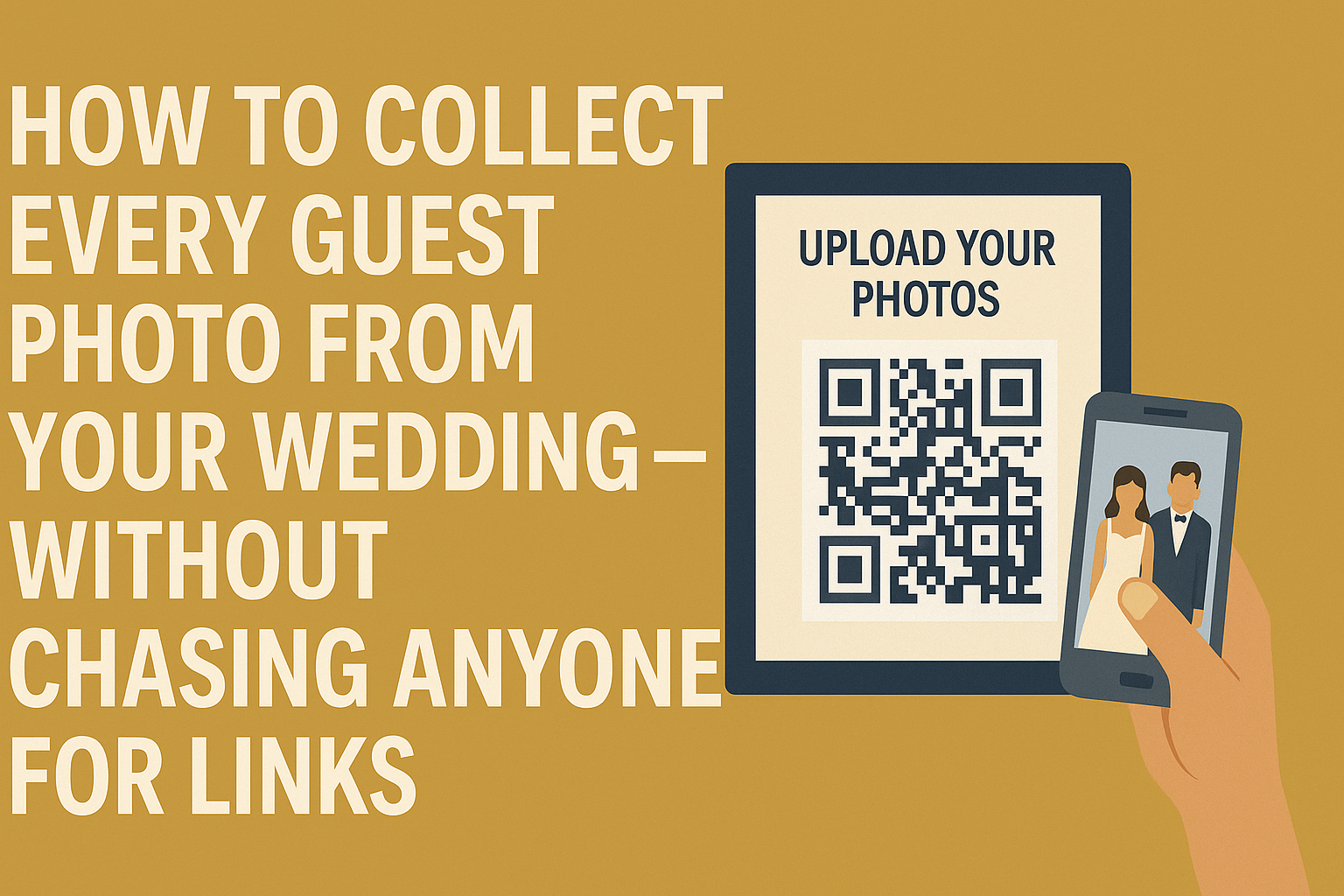 How to Collect Every Guest Photo from Your Wedding – Without Chasing Anyone for Links